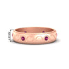 Load image into Gallery viewer, bezel-set-pink-sapphire-mens-wedding-band-in-rose-gold-fdm1284gsadrpi-nl-rg-hw