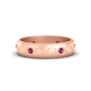 Load image into Gallery viewer, bezel-set-pink-sapphire-mens-wedding-band-in-rose-gold-fdm1284gsadrpi-nl-rg