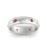 Load image into Gallery viewer, bezel-set-pink-sapphire-mens-wedding-band-in-white-gold-fdm1284gsadrpiangle5-nl-wg
