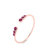 Load image into Gallery viewer, Bezel Set Open Stacking Rings