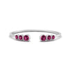Load image into Gallery viewer, Bezel Set Open Stacking Rings