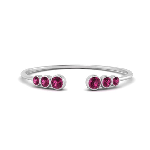 Bezel Set Open Stacking Rings