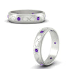 Load image into Gallery viewer, bezel-set-purple-topaz-mens-wedding-band-in-white-gold-fdm1284gvitoangle3-nl-wg