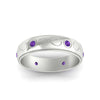 Load image into Gallery viewer, bezel-set-purple-topaz-mens-wedding-band-in-white-gold-fdm1284gvitoangle5-nl-wg