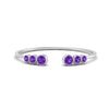 Load image into Gallery viewer, Bezel Set Open Stacking Rings