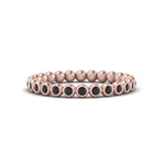 Load image into Gallery viewer, bezel-set-round-black-diamond-stacking-band-in-rose-gold-FDEWB11036GBLACKANGLE3-NL-RG.jpg
