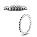 Load image into Gallery viewer, bezel-set-round-black-diamond-stacking-band-in-white-gold-FDEWB11036GBLACKANGLE3-NL-WG.jpg

