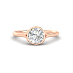 Load image into Gallery viewer, Bezel Set Round Split Engagement Ring
