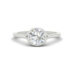 Load image into Gallery viewer, Bezel Set Round Split Engagement Ring
