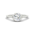 Thumbnail 6 - Bezel Set Round Split Engagement Ring