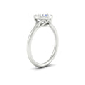 Thumbnail 8 - Bezel Set Round Split Engagement Ring