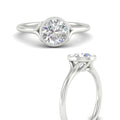 Thumbnail 7 - Bezel Set Round Split Engagement Ring