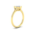 Thumbnail 12 - Bezel Set Round Split Engagement Ring