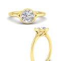 Thumbnail 11 - Bezel Set Round Split Engagement Ring