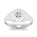 Load image into Gallery viewer, Bezel Set Round Signet Ring
