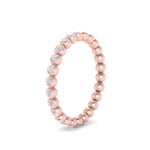 Load image into Gallery viewer, bezel-set-round-diamond-stacking-band-in-rose-gold-FDEWB11036ANGLE3-NL-RG.jpg
