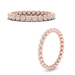 Load image into Gallery viewer, bezel-set-round-diamond-stacking-band-in-rose-gold-FDEWB11036ANGLE3-NL-RG.jpg
