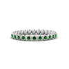 Load image into Gallery viewer, bezel-set-round-emerald-stacking-band-in-white-gold-FDEWB11036GEMGRANGLE3-NL-WG.jpg