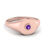 Load image into Gallery viewer, Bezel Set Round Signet Ring
