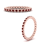 Load image into Gallery viewer, bezel-set-round-ruby-stacking-band-in-rose-gold-FDEWB11036GRUDRANGLE3-NL-RG.jpg
