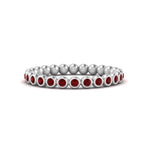 Load image into Gallery viewer, bezel-set-round-ruby-stacking-band-in-white-gold-FDEWB11036GRUDRANGLE3-NL-WG.jpg
