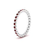 Load image into Gallery viewer, bezel-set-round-ruby-stacking-band-in-white-gold-FDEWB11036GRUDRANGLE3-NL-WG.jpg

