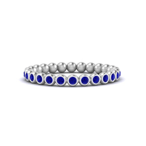 Bezel Set Round Stacking Band
