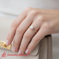 Thumbnail 2 - bezel-set-round-split-engagement-ring-rose-gold-fdenr11237-model