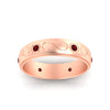 Load image into Gallery viewer, bezel-set-ruby-mens-wedding-band-in-rose-gold-fdm1284grudrangle5-nl-rg