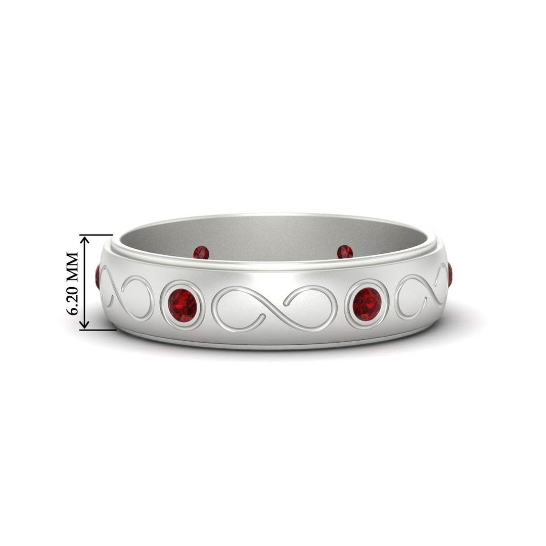 bezel-set-ruby-mens-wedding-band-in-white-gold-fdm1284grudr-nl-wg-hw