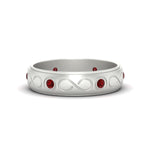 Load image into Gallery viewer, bezel-set-ruby-mens-wedding-band-in-white-gold-fdm1284grudr-nl-wg
