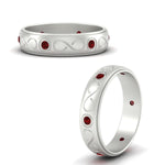Load image into Gallery viewer, bezel-set-ruby-mens-wedding-band-in-white-gold-fdm1284grudrangle3-nl-wg
