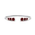 Thumbnail 49 - Bezel Set Open Stacking Rings