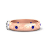 Load image into Gallery viewer, bezel-set-sapphire-mens-wedding-band-in-rose-gold-fdm1284gsabl-nl-rg-hw