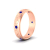 Load image into Gallery viewer, bezel-set-sapphire-mens-wedding-band-in-rose-gold-fdm1284gsablangle2-nl-rg