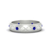 Load image into Gallery viewer, bezel-set-sapphire-mens-wedding-band-in-white-gold-fdm1284gsabl-nl-wg