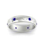 Load image into Gallery viewer, bezel-set-sapphire-mens-wedding-band-in-white-gold-fdm1284gsablangle5-nl-wg
