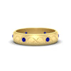 Load image into Gallery viewer, bezel-set-sapphire-mens-wedding-band-in-yellow-gold-fdm1284gsabl-nl-yg