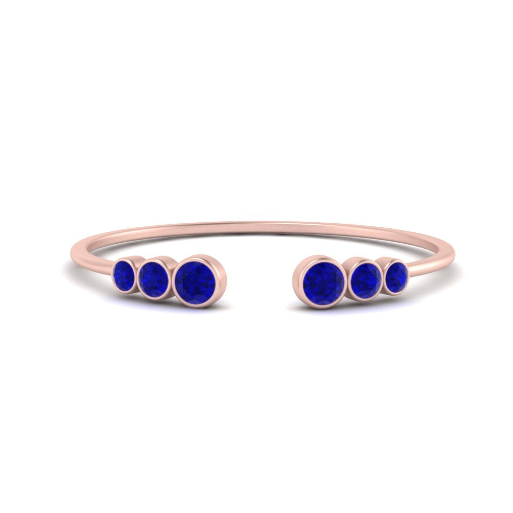Bezel Set Open Stacking Rings