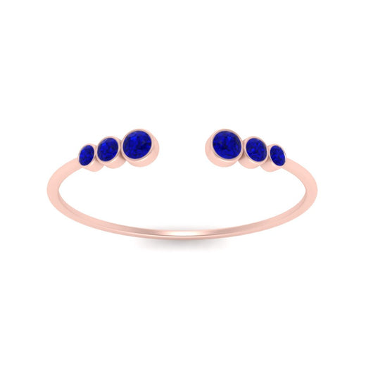 Bezel Set Open Stacking Rings