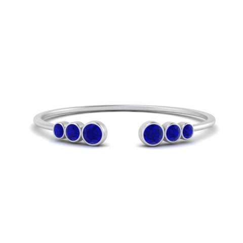 Bezel Set Open Stacking Rings
