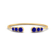 Bezel Set Open Stacking Rings