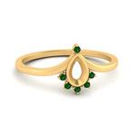 Load image into Gallery viewer, bezel-set-semi-mount-crown-emerald-engagement-ring-in-yellow-gold-FD1046SMRGEMGR-NL-YG.jpg?v=1766490477