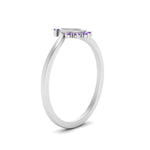 Load image into Gallery viewer, bezel-set-semi-mount-crown-purple-topaz-engagement-ring-in-white-gold-FD1046SMRGVITOANGLE2-NL-WG.jpg?v=1766490477