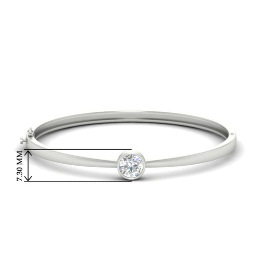 Bezel Set Bangle Bracelet