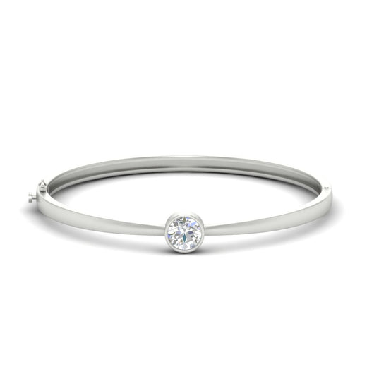Bezel Set Bangle Bracelet