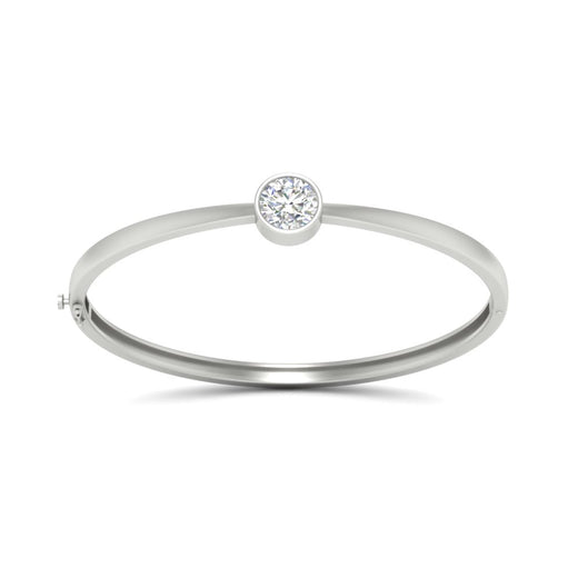 Bezel Set Bangle Bracelet