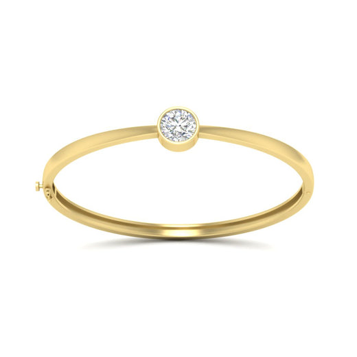 Bezel Set Bangle Bracelet