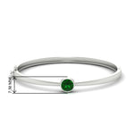 Load image into Gallery viewer, Bezel Set Bangle Bracelet