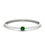 Load image into Gallery viewer, Bezel Set Bangle Bracelet
